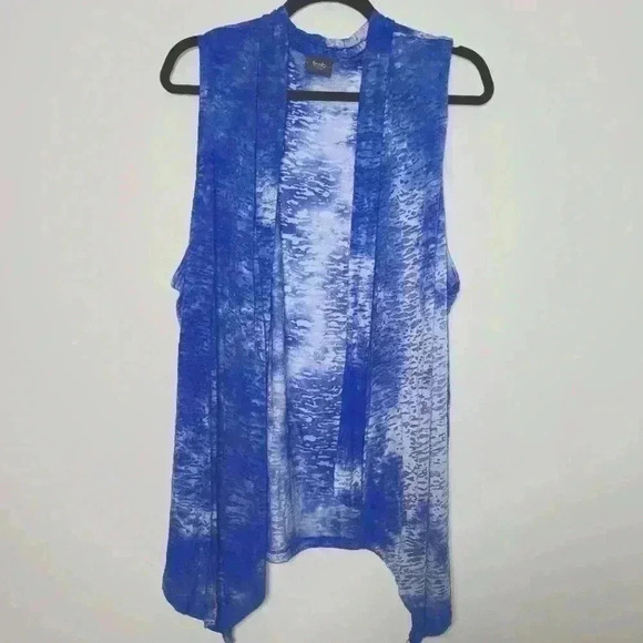 Chico's Tops - Chico’s Tie-Dye Print Ruana Wrap size L/XL